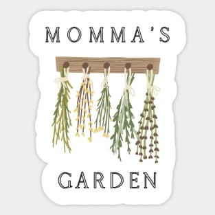 Momma's Garden  | Rustic Herb and Flower Sticker